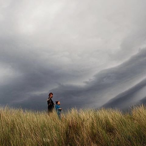 #balticsea #germany #beach #dramaticweather #darkclouds #summer #vacation #family #nature #dune